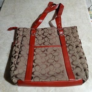Coach hand bag tote